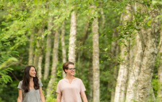 birch forest at bloedel reserve