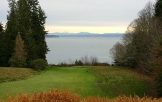 Bluff overlooking the Sound at Bloedel Reserve