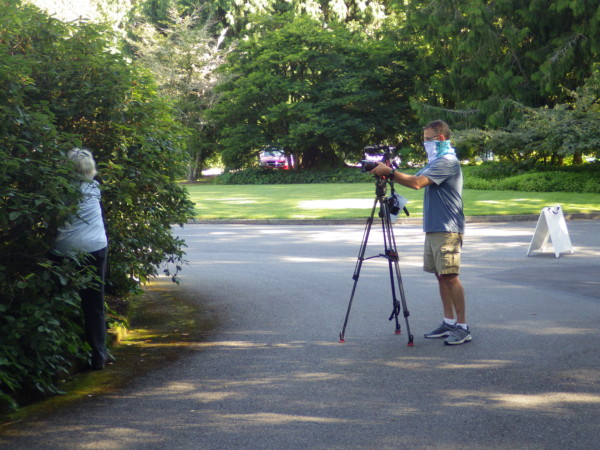 WSU Extension filming at Bloedel Reserve WSU Extension filming at Bloedel Reserve